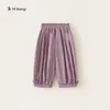 Youbao Huzhou Zhili Ropa Infantil Pantalones Casuales para Niños Plisados Color Sólido Pantalones Largos para Niñas Encaje Pantalones Simples para Niños