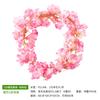 Rosa artificial videira flor artificial rattan ar condicionado tubulação revestimento sala de estar teto decoração plástico Vine flor artificial Videira