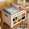 Organizador de Armazenamento para Mochila Escolar, Cesto de Armazenamento Dobrável, Carrinho Pequeno, Cesto para Armazenamento de Livros, Caixa de Livros Móvel, Suporte de Armazenamento Sob a Mesa