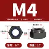 Tuerca autoblocante hexagonal de acero inoxidable 304/316, antideslizante, autofrenante, tapa de tornillo M3M4M5M6M8M10