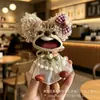 Muñeca de Cáscara de Fruta Producto Terminado, Colgante Carrillón de Viento de Cáscara de Fruta, Muñeca de Vaina de Frijol Artesanía Terminada, Colgante Hecho a Mano Lindo-Feo