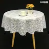 Toalha de Mesa Redonda Impermeável à Prova de Óleo Anti-queimadura Sem Lavar Doméstica Pequena Redonda Mesa de Jantar Tapete Plástico PVC Mesa de Centro Toalha de Mesa