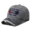 Gorra de béisbol bordada vintage lavada transfronteriza para hombre, gorra de pico de pato desgastada estilo coreano para primavera y otoño, sombrero casual para exteriores para proteger del sol