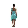 Conjunto de top sin mangas verde menta puro y deseable con cuello en U y falda irregular para mujer, perfecto para vacaciones junto al mar, adelgazante y de cintura alta