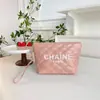 Bolso Clásico de Rombos Blanco y Negro, Bolso de Maquillaje de PU a la Moda, Venta al por Mayor Transfronteriza, Bolso Pequeño de Estilo Sofisticado