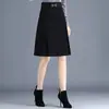 Falda de Lana 2023 para Mujer, Falda Corta de Otoño e Invierno, Falda Plisada de Cintura Alta, Falda de Línea A Adelgazante y Elegante Base Ol