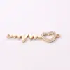 Accesorios de joyería de venta caliente transfronterizos pulsera collar joyería accesorios diy rayo corazón forma punto diamante aleación accesorios venta directa