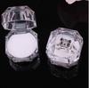 Caja de plástico transparente octagonal pequeña de moda, caja de joyería de cristal acrílico, caja de embalaje de joyería directa de fábrica, venta al por mayor