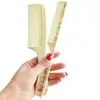 Peine de Cola Puntiaguda de Dibujos Animados Plástico Resistente Pegamento Cocido Peine de Selección de Color Disco para el Cabello Peine para el Cabello Peine de Peluquería Herramientas de Peluquería Peine