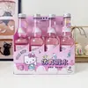 Nuevo Juguete para Aliviar el Estrés Falso de Agua con Forma de Botella de Hello Kitty, Juguete Educativo Infantil de Slime Elástico de Alto Valor