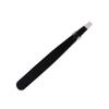 Pinza para cejas de acero inoxidable rosa pinza para cejas herramienta de maquillaje multiusos depilación de cejas boca plana boca inclinada pinza para cejas negra