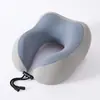 Almohada de Espuma Viscoelástica de Seda Helada Refrigerante, Portátil de Viaje, Almohada para el Cuello Plegable, Almohada para el Cuello Regalo con Logo Personalizado al por Mayor