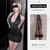 Lencería temática naranja, escote en V pronunciado, modesta pero seductora, que se ajusta a la figura, sexy de cuello halter, sin espalda, estilo discoteca, con copas acolchadas y una falda ajustada, 9314