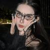 Máscara Metálica Cyberpunk de PP Adorno Nasal de Nicho Femenino Estilo Mecánico Y2K Masculino Máscara Facial de Halloween Cos