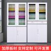 Archivador de Oficina Color Codificado Blanco y Negro Gabinete de Almacenamiento para Vouchers Financieros con Cerradura Archivador de Acero Gabinete Metálico