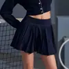 Conjunto de Ropa de Tenis Nuevo Más Vendido para Mujer, Chaqueta de Manga Larga con Solapa, Falda Plisada, Conjunto de Ropa Deportiva de Tenis Transpirable Anti-Exposición