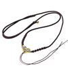 Aro dorado con cordón de maíz, ajustable, tejido a mano, para collar, colgante, para parejas, novias, cuerda fina para el cuello, venta al por mayor