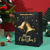 Nuevas Bolsas de Regalo de Navidad, Bolsas Tote Navideñas Transfronterizas de Comercio Exterior Negro y Dorado, Bolsas de Regalo de Navidad, Bolsas de Dulces de Halloween