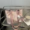 Bolsa Feminina Portátil para Sair Transversal Estéreo Borboleta Seda Commuter Tote Bag 2025 Nova Simples Bolsa de Axila