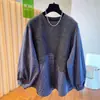 Diseño Estilo Coreano Sentido Retro Patchwork Cuadros Manga Larga Camisa Top Mujer 2026 Primavera Otoño Nuevo Talla Grande Suelta Camisa