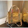 Bolso de Mujer Transfronterizo 2026 Nuevo Estilo Bolso de Mano de Encaje Bolso Tote para Viajar Bolso de Hombro Cruzado de Lona Simple y de Moda para el Trabajo