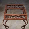 Subei Home Mesa de Centro de Metal Forjado Estilo Europeu Artesanato de Ferro Forjado Tamborete Plano Mesa de Ferro para Bar Sala de Estar
