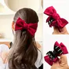 Presilha de Cabelo com Laço para Rabo de Cavalo Feminina, Elegante e na Moda - Atacado