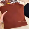Nuevo Suéter de Punto de Lana para Mujer Otoño 2025, Color Sólido, Corte Ajustado, Cuello Semi Alto, Ceñido a la Cintura, Adelgazante, Manga Larga