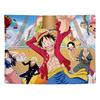 Una pieza de animación One Piece Lufly ins tela de fondo explosiva dormitorio sala de estar Tapices decorativos de moda en internet