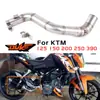 Juego de Tubo de Escape para Motocicleta para Ktm Duke 125 150 200 390 2012-2016