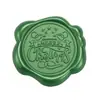 Adesivo de carimbo de cera de vedação verde pinho Série de Natal adesivo de selo para decoração de envelope convite garrafa de vinho presente