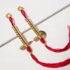 Contador Xizang-Style Cobre Chapado en Oro Dorado Arena Perla Dorada Accesorio Colgante DIY Hecho a Mano Estrella Vajra Luna Accesorio Creativo