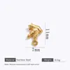 Guirnalda de Cascabeles de Acero Inoxidable Colgante de Cachorro Pájaro Color Dorado Conservación del Color Joyería Moda Característica Accesorios para Joyería DIY