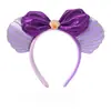 Parque de Atracciones Personalizado Nueva Concha Mickey Lindo Lazo Diadema Niños Estilo K Divertida Dulce Diadema Accesorios para el Cabello
