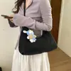 Nova Bolsa Estética de Nicho com Grande Capacidade para Mulheres 2026, Bolsa de Ombro Simples e Estilosa para Trabalho e Deslocamento, Bolsa de Axila