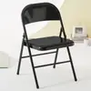 Silla plegable al por mayor de fábrica estilo ins silla con respaldo silla para el hogar silla de oficina portátil silla de conferencia silla de exterior macaron