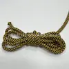 Corda Paracord Poliéster Redonda Sarja Colorida Preta 5mm Cordão para Bolsa DIY Corda de Moletom Calça Corda de Mala