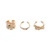 Anillo Abierto Irregular de Guisantes Brillantes Moda Ins Europea y Americana Anillo para el Dedo Versátil Anillo para el Dedo de Lujo Ligero de Alta Calidad para Mujeres
