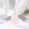 Zhouhang Jewelry Venta Caliente Transfronteriza Colgante de Cristal Natural Amatista Collar de Cristal Blanco Joyería Versátil y Elegante Venta al por Mayor