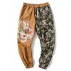 Novedad Primavera 2022 Pantalones de Algodón y Cáñamo para Hombre Estilo Chino Moda Bordado Dragón Plateado Personalidad Retro Ropa de Trabajo Pantalones Casuales para Hombre