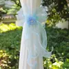 Abrazaderas de Cortina de Lazo Estilo Francés, Decoraciones para Cortinas Transparentes, Cuerdas de Amarre Florales, Accesorios para Ventanas de Bodas, Dormitorios y Salas de Estar