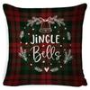Funda de Almohada Navideña 2026 Amazon Estilo Europeo Lino Cojín de Sofá Transfronterizo Temu Funda de Almohada Festiva Jit
