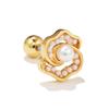 Brincos de moda novos com brincos de zircônia colorida, brincos de zircônia para garota de temperamento, unhas flash para o osso da orelha, atacado