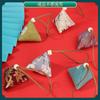 Bolsa de Bendición del Festival del Bote del Dragón Saquito Triangular de Bolas de Arroz Saquito Souvenir Material para Actividad DIY Bolsa Terminada de Ajenjo