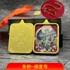 Tíbet Thangka Amuleto Colgante de Tara Verde Chapado en Oro Collar de Acero de Titanio Caja de Regalo Venta Caliente Recomendado