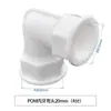 Conector de tubo de alumínio e plástico 1216 4 pontos peças de tubo pom conector de tubo de água solar acessórios para aquecedor solar de água