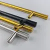 Manija Personalizada de Acero Inoxidable Sólido de Lujo Ligero, Manija Redonda Larga Simple para Puerta de Gabinete, Manija de Cajón y Gabinete Estilo Francés