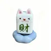 Adornos Rotatorios de Cerámica para Animales Pequeños Conejo de Cerámica Mahjong Gato de la Fortuna Juguetes Giratorios Regalos Adornos Artesanales
