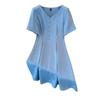 Menina gordinha pêra- em forma de figura saia plus size ombro gordo v- pescoço um- linha saia alta- série verão apertado vestido de cintura 2720