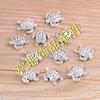 Cuentas de aleación para joyería DIY de 2 colores, 12 x 13 mm, conector de cuentas de aleación con agujero grande, cuentas de tortuga